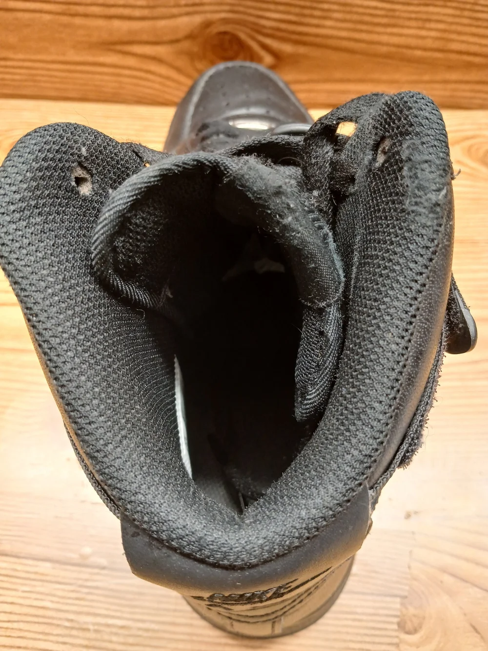 Nike Airforce 1 High-Top Men's Black Leather Sneaker